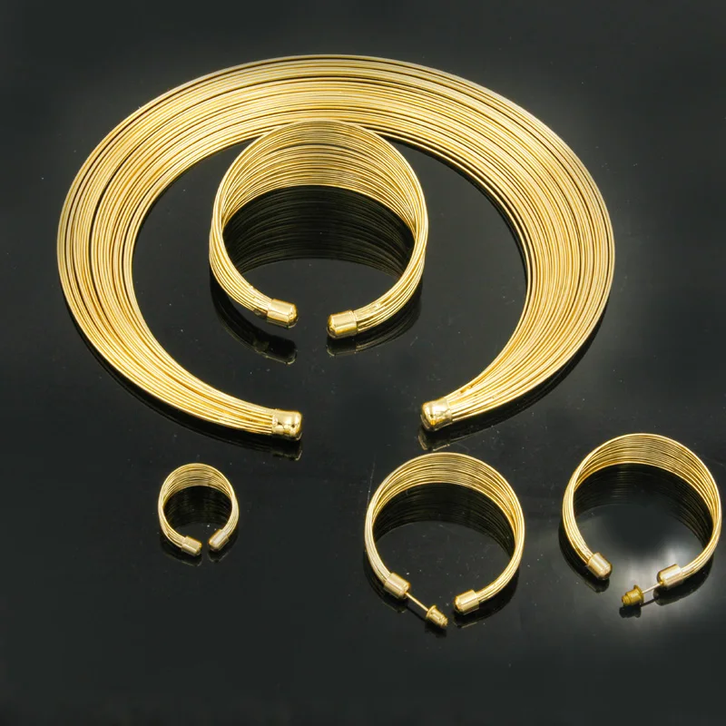 

CZ African Charm Women Jewelry Set Italy Moon Design Queen Jewelry Gold Jewelry Fashion Bride Wedding Jewelry Accessories
