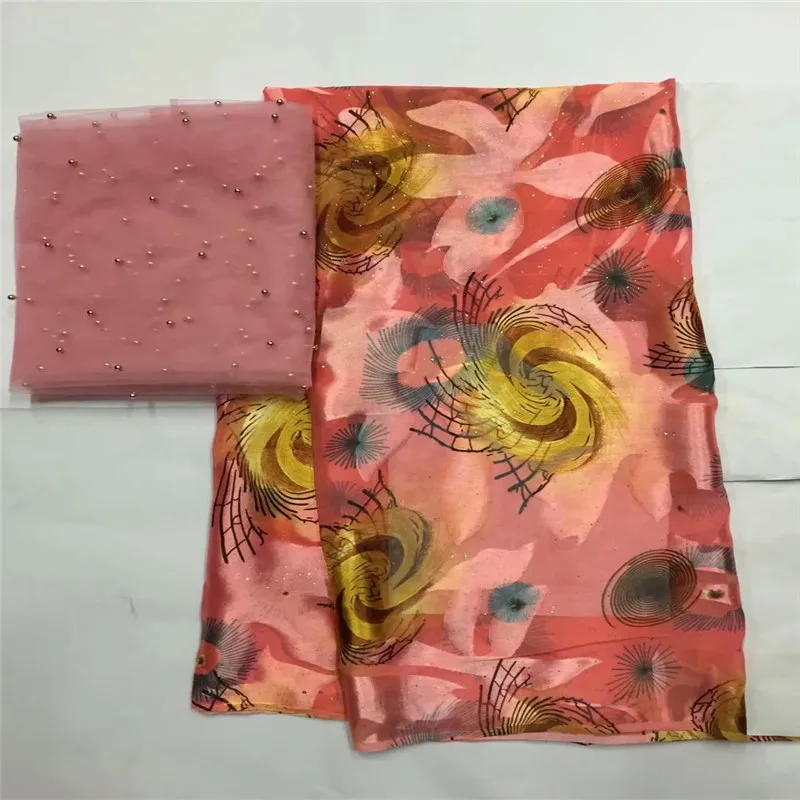 

African silk Burnt-out flannel velvet fabric perspective silk fabric for dress clothing silk velvet fabric silk cloth LXE102701