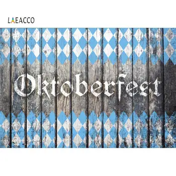 

Laeacco Photo Backgrounds Old Dark Wooden Board Oktoberfest Party Banner Portrait Photography Backdrops Photocall Photo Studio