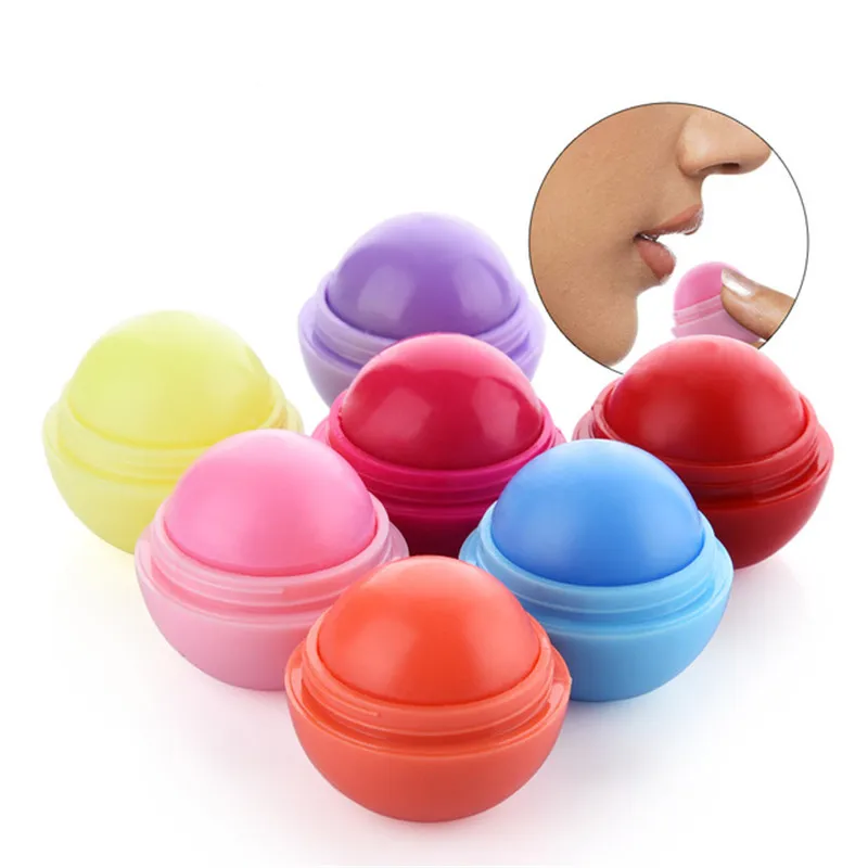 

1Pc Cute Ball Lip Balm Moisturizing Lipstick Lip Protector Sweet Taste Fruit Embellish Makeup Lipstick Gloss Cosmetic Chapstick