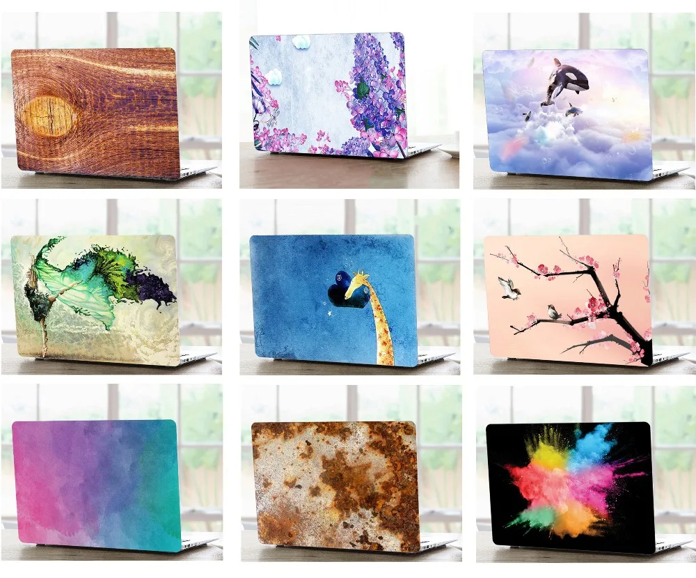 

Laptop Tablet Hard Shell Case Keyboard Cover Bag Fit 11 13 15" 2018 All New Macbook Air A1932 Pro Touch Bar A1989/A1990 SG