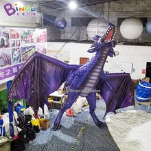 Изготовленный на заказ 6x4x6,3 метров гигантский надувной дракон/надувной летающий дракон для украшения игрушки