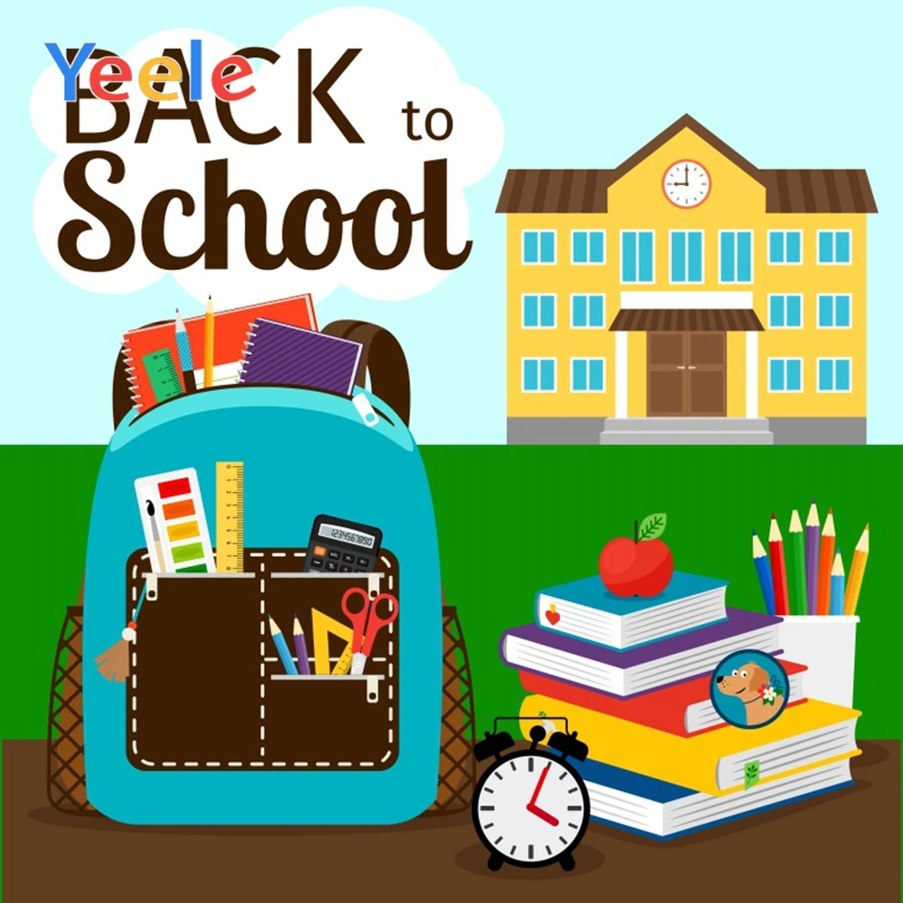

Yeele Back To School Learning Stationery Poster Pupil Photography Background Scene Child Photographic Backdrops For Photo Studio