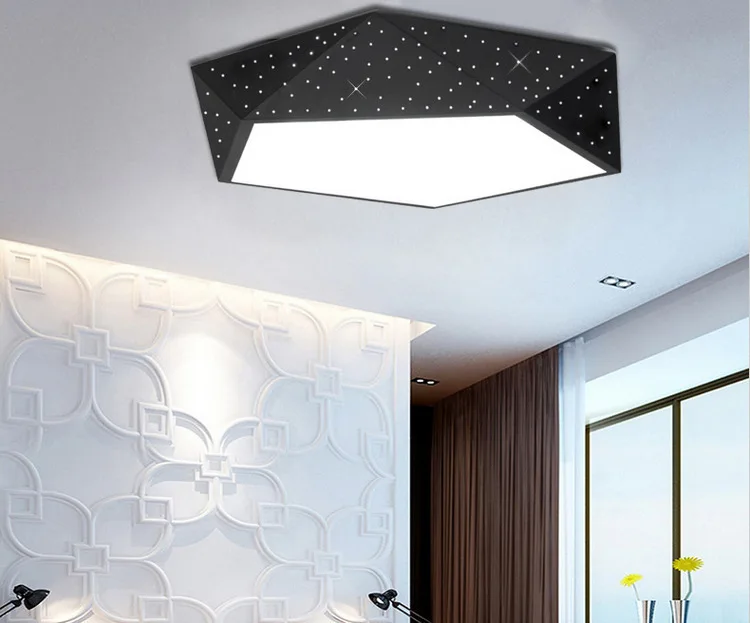 De Lujo iluminación accesorios lámparas de techo Lustre Para Quarto luces de techo geometría accesorios brillo Illuminacion Para Quarto