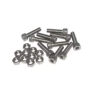 

M8 x 30mm 304 Stainless Steel Hex Key Bolt Socket Head Cap Screws with finish Hex Nuts 10pcs