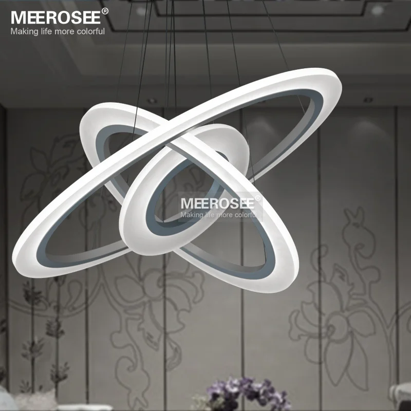 5057W Modern Chandelier Acrylic LED light fixture decorative indoor lighting office dinning room pendant light lamp Lustre (15)