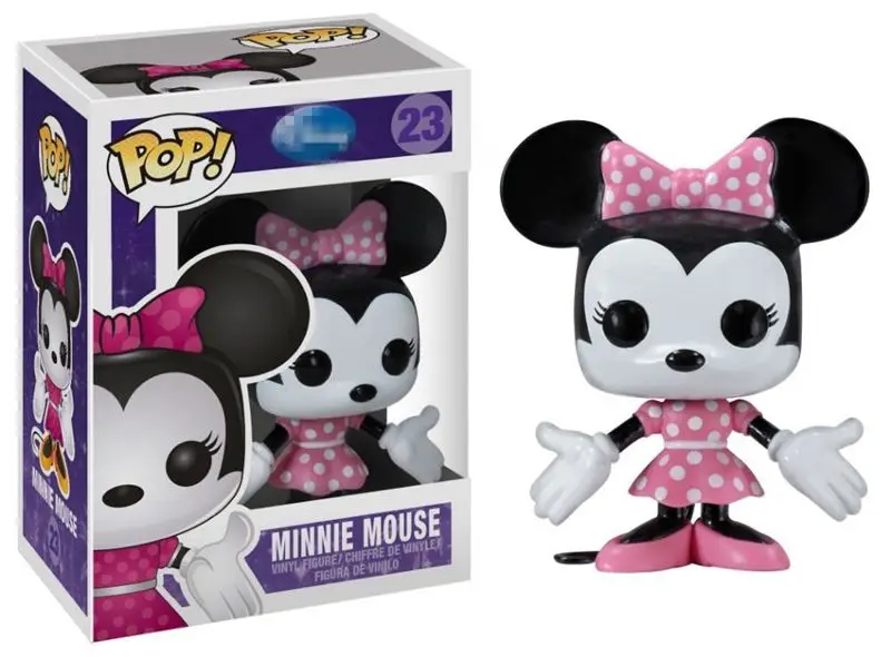 Официальный Funko поп Минни Мышь #23 качающейся головой винил фигурку Коллекционная модель игрушки с Оригинальная коробка