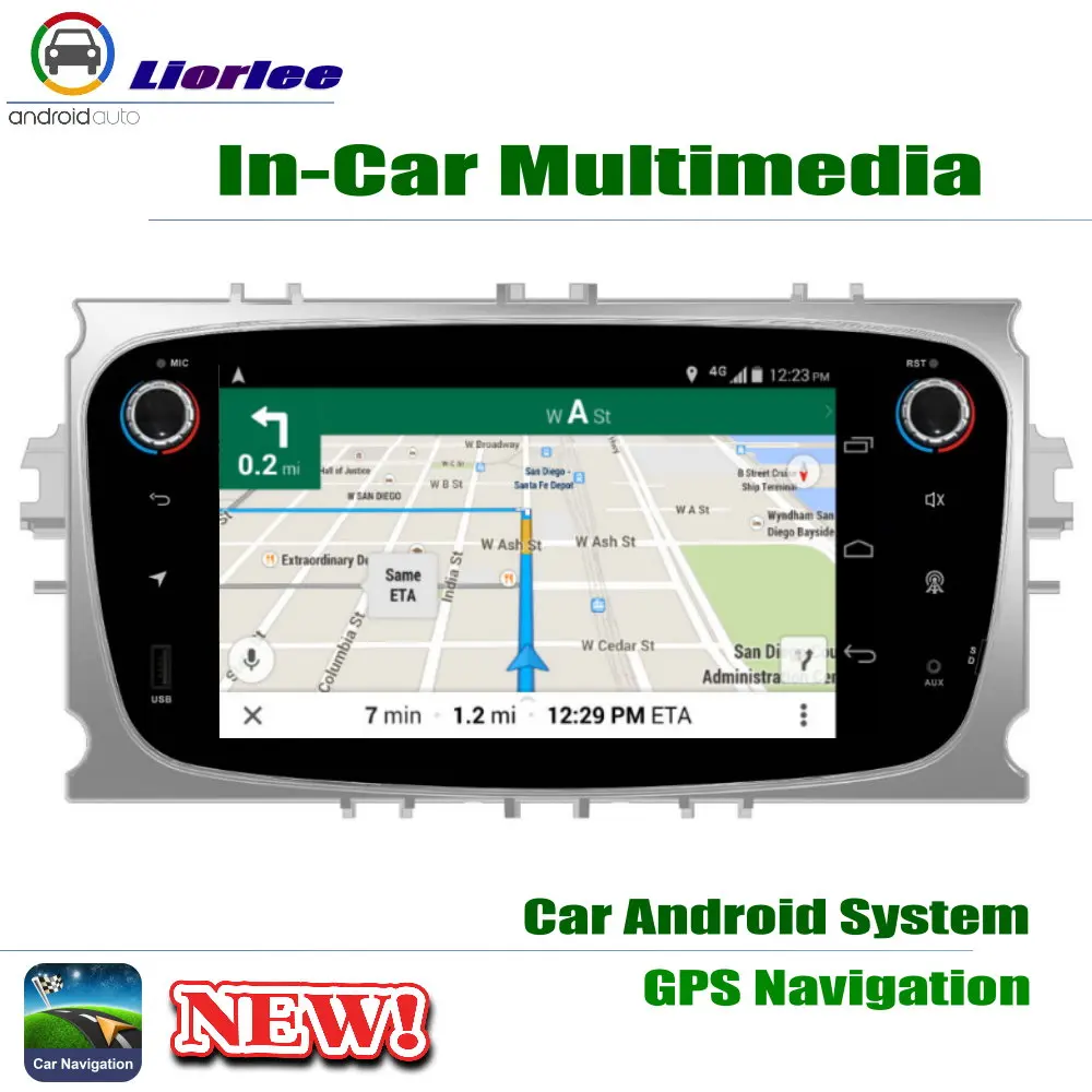 Flash Deal Carplayer Android System Core A53 PX5 7" HD IPS LCD Screen For Ford Galaxy 2010~2012 Radio Player GPS Navi Multimedia 3