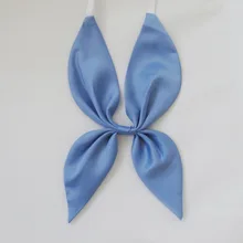 2 шт./лот школьная форма для японской средней школы одежда золотая рыбка узел треугольник чистый цвет галстук-бабочка