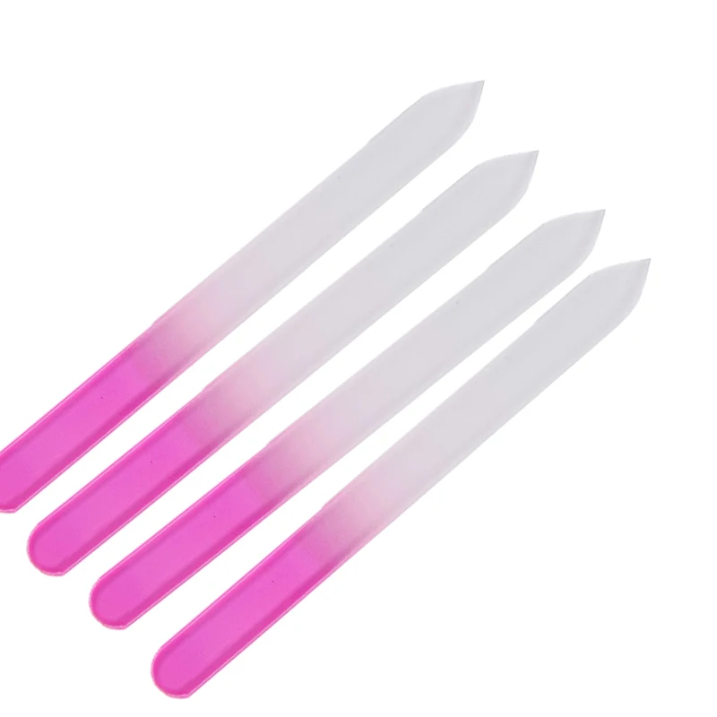 

ROSALIND 4PCS/Lot Nail Files Durable Crystal Glass File Buffer Manicure Device Nail Art Decorations Tool Friendly Use