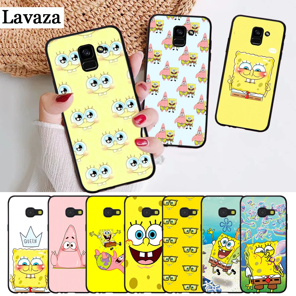 

Lavaza Square Pants Sponge Bob Pattern Silicone Case for Samsung A3 A5 2016 2017 A6 Plus 2018 A7 A8 A9 A10 A30 A40 A50 A70 J6