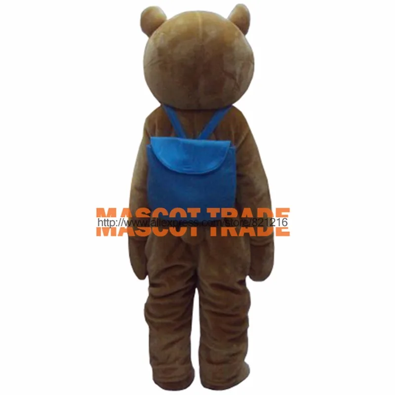 Brown teddy bear gentleman suit adult mascot costume babydolls cosplay costume