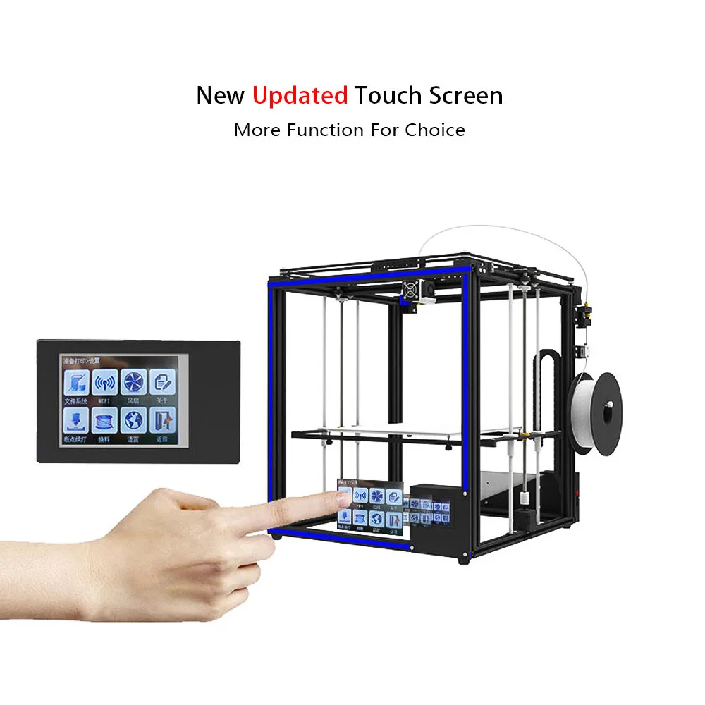 Tronxy 3d принтер DIY комплект с тепловым сенсорным экраном Поддержка автоматического выравнивания восстановления печати нити запуска обнаружения