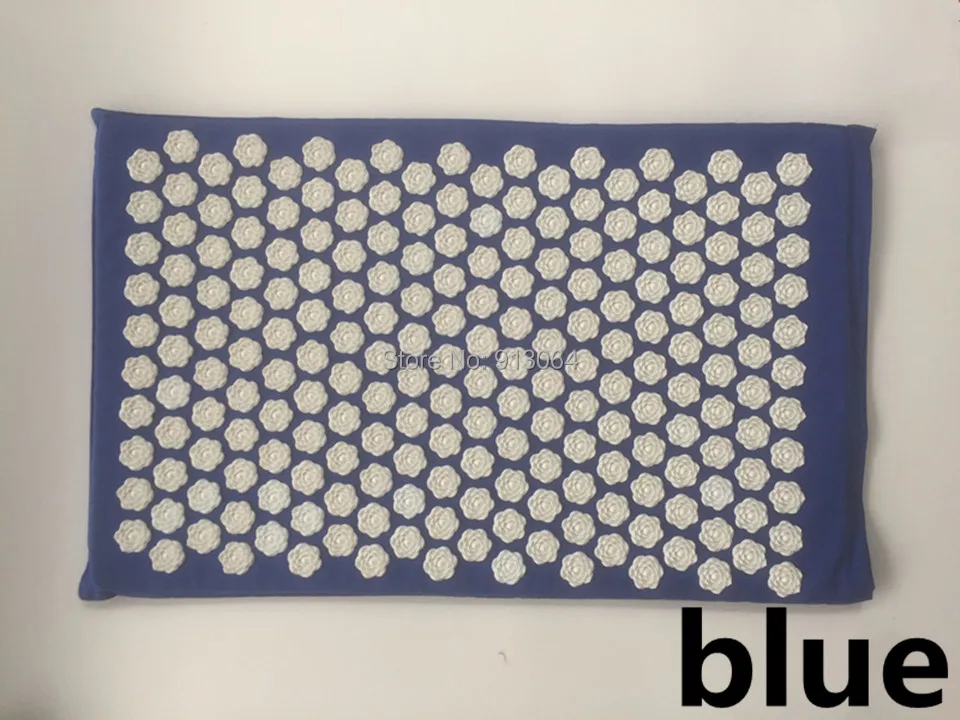 blue mat Дропшиппинг коврик Массажер для акупрессуры для снятия стресса коврик для тела обезболивающий натуральный Массажный коврик для тела с сумкой - Цвет: blue mat