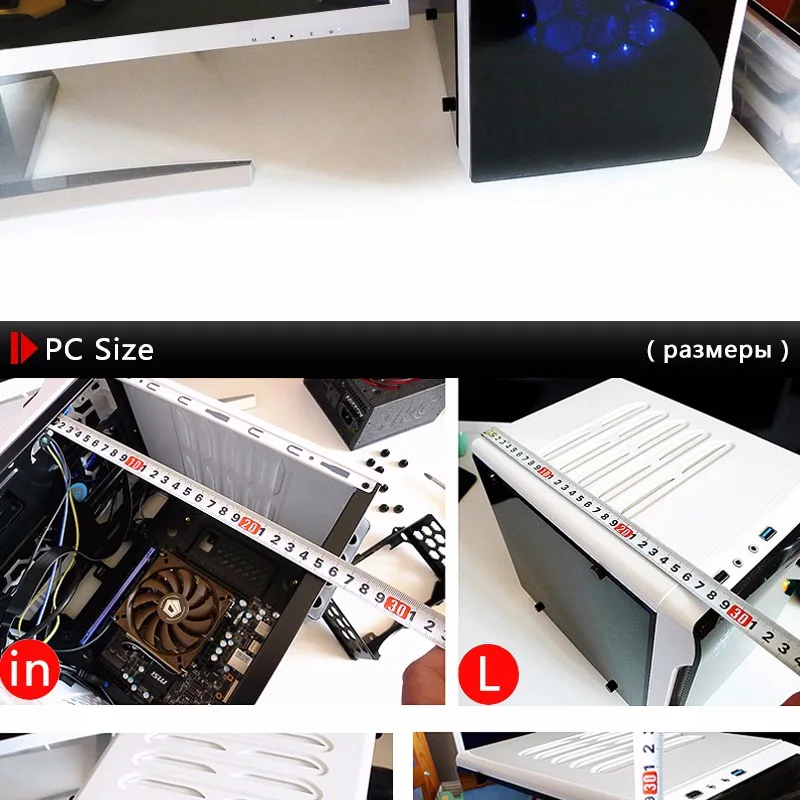 GloryMaster DIY настольный компьютер для Intel I3 I5 мини ПК супер игровой чехол HTPC Чехол Поддержка GTX 750Ti 1080 P