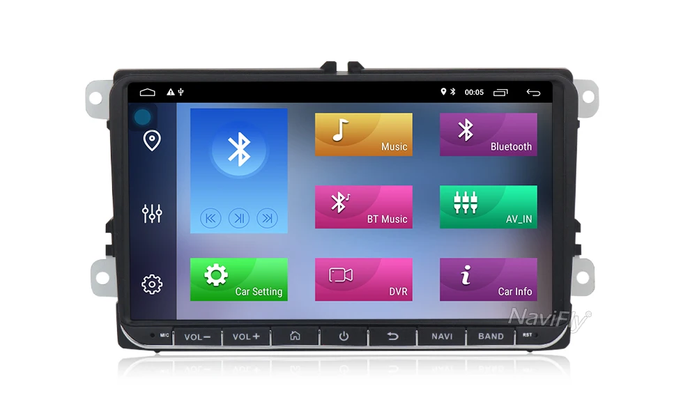 Clearance Navifly Android 9.1 car dvd multimedia player for VW Volkswagen/PASSAT b6 b7/Golf 5 6/TOURAN/POLO/SHARAN/BORA GPS Navigation SWC 19