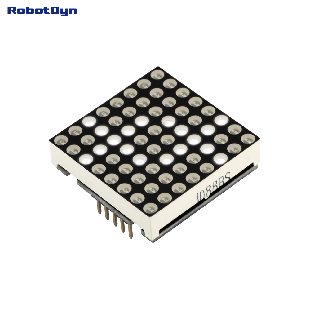 

Matrix LED 8x8 module. WHITE color. 1.2" 32x32mm. Driver - MAX7219/7221