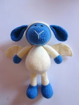 

crochet armigurumi rattle toy sheep devis model number 8129
