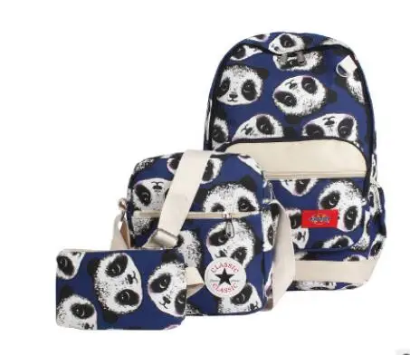 Женская Холщовая Сумка 3 комплекта для девочек, милый рюкзак, сумка через плечо kiple, дизайнерская оригинальная посылка, дизайн kiple mochila fe - Цвет: 4