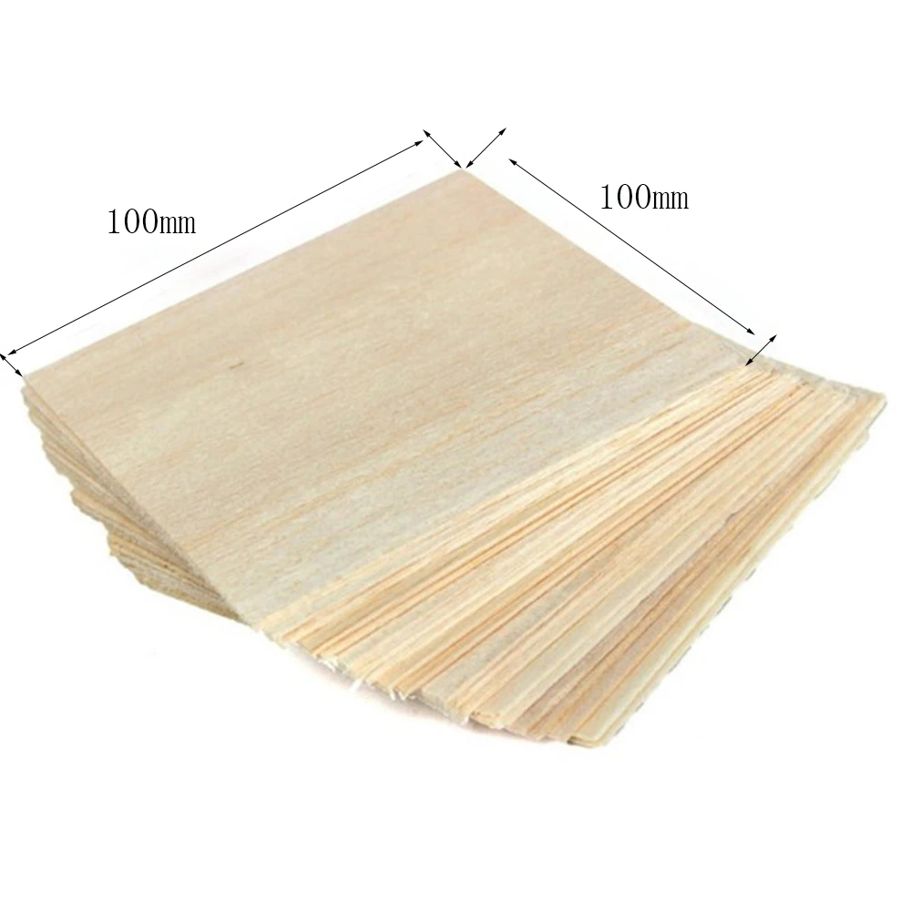 

AAA+ Balsa Wood Sheet ply 20 Sheets 100x100x1mm Model Balsa Wood For Military Hobby Models Smooth DIY