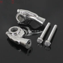 Старая школа мотоцикл 22 мм 25 повернутые назад рукоятки стояки для Harley Chopper Cruiser Винтаж 7,8 дюймов 1 дюймов бар крепежные хомуты