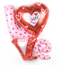 Large Size Love Letter Shaped Foil Balloons Wedding font b Decoration b font Balloons font b