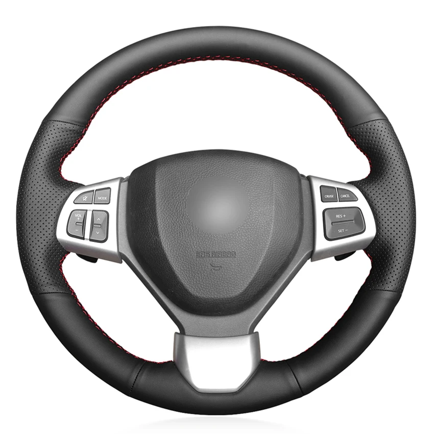 

Black PU Faux Leather DIY Hand-stitched Car Steering Wheel Cover for Suzuki Swift Sport 2012-2017 Vitara S