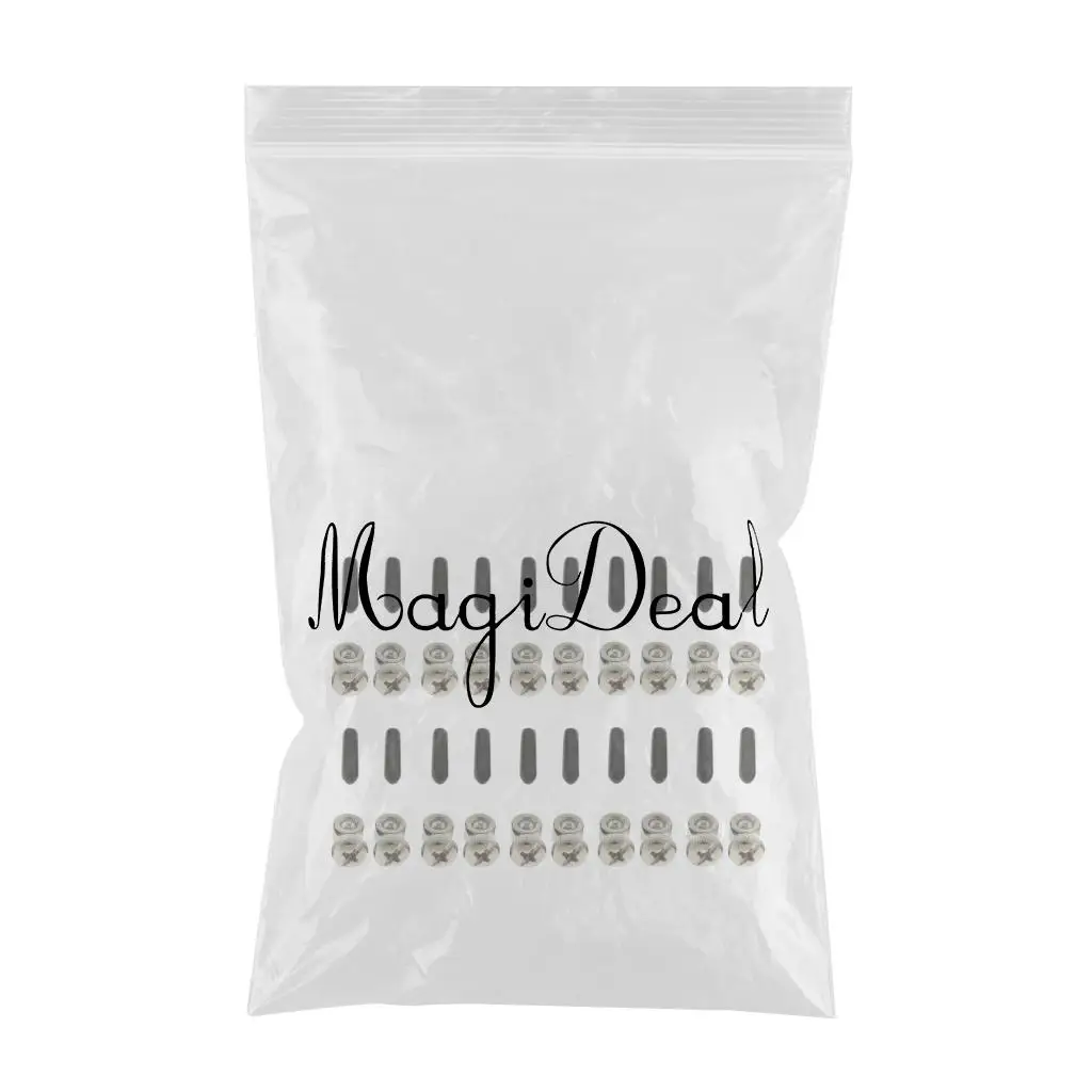 10 Pair Speed Jump Rope Cable Length Adjuster Bearing Screws with End Caps Cover Accessories