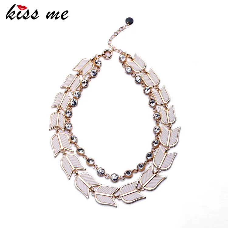 

OL Style Shining Crystal Chain Fan Collar Necklace Women Party Dress Accessories Factory Wholesale