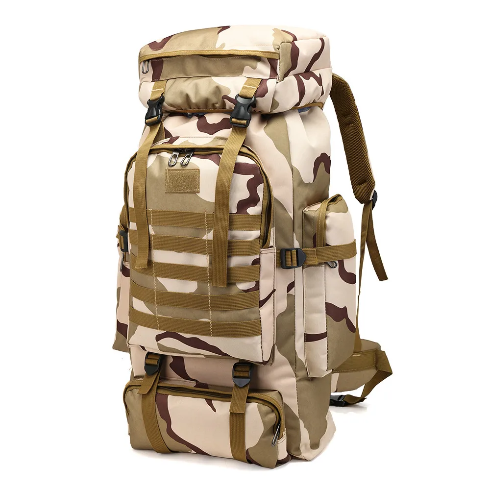 60L большая вместительность Военная тактическая рюкзак походные сумки альпинистские сумки рюкзак мужской походный рюкзак для путешествий#38 - Цвет: C
