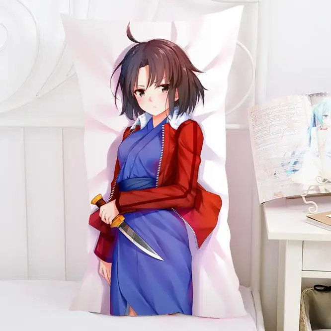 

Anime Cartoon Kara no Kyoukai Ryougi Shiki Hugging ectangle Pillow Case Pillow Cover Pilllowcase Cushion Gift