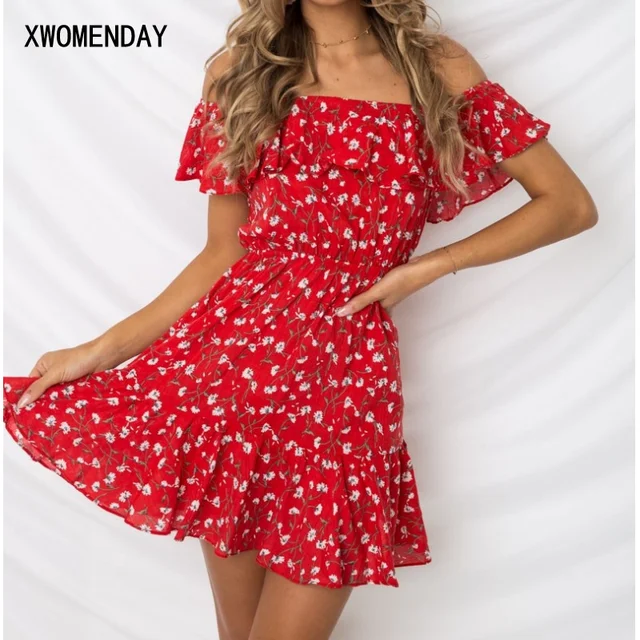 Spaghetti Strap Mini Dress Casual
