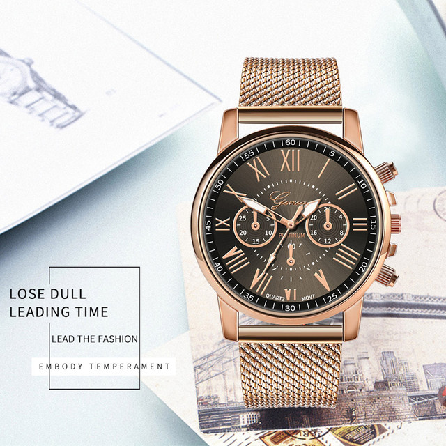 Woman Quartz Watch Reloj Stainless Steel Dial Leather Watch Reloj De Dama Woman Clock High Quality Watch Smart Watch