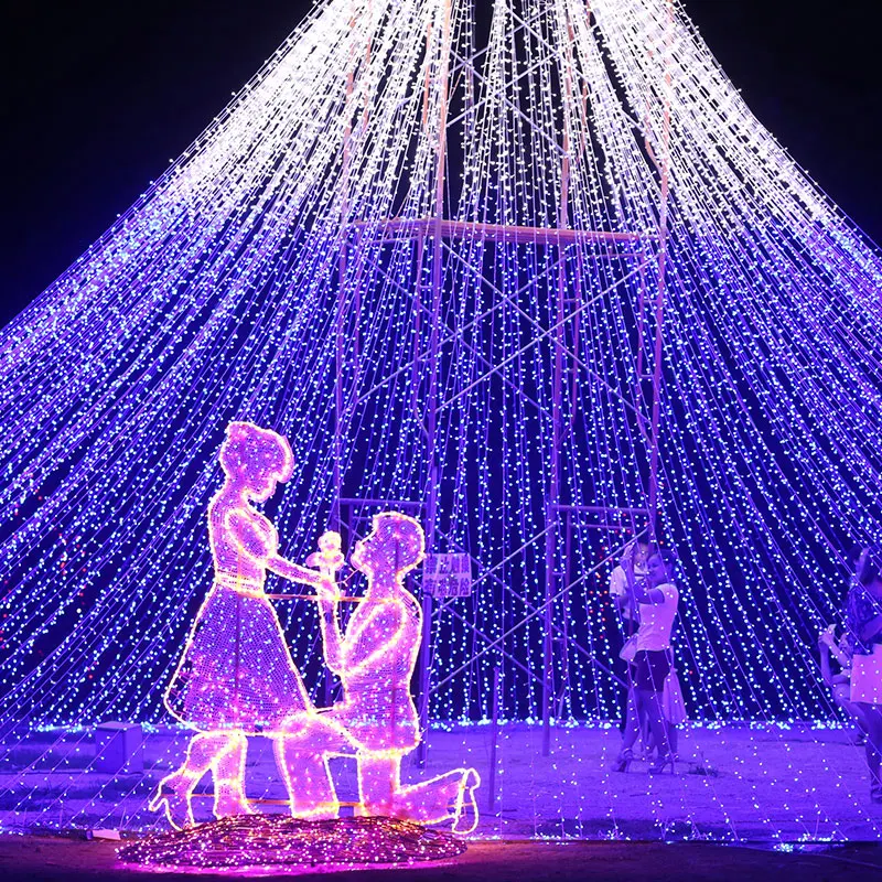 Hot 100M 600 LED Christmas String Light Outdoor use EU Plug 220V Fairy String light For Garland Garden Wedding Party decoration Hot 100M 600 LED Christmas String Light Outdoor use EU Plug 220V Fairy String light For Garland Garden Wedding Party decoration