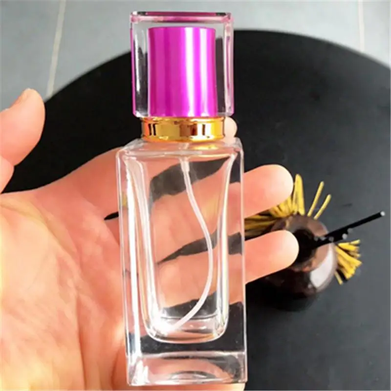 

50ml New Square Crystal Perfume Empty Spray Bottle High Quality White Material Glass Bottle 100PCS/LOT
