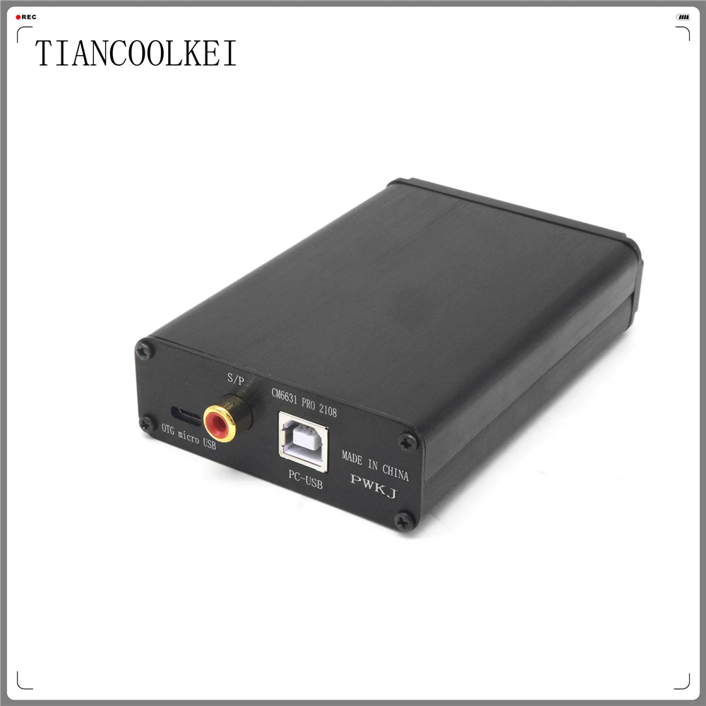 TIANCOOLKEI CM6631 цифровой интерфейс 32/24Bit 192 к ПК ЦАП звуковая карта USB к I2S/SPDIF коаксиальный Выход Hi-Fi аудио декодер