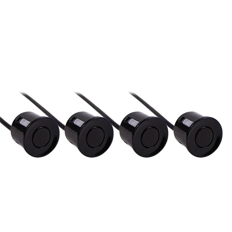 4pcs/set Sensors Buzzer No Drill Hole Saw 22mm Car Parking Sensor Kit Reverse Radar Sound Alert Indicator System