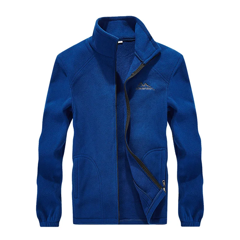 

HOBO new man 2020 autumn/winter polar fleece fleece jacket to keep warm pure color jacket