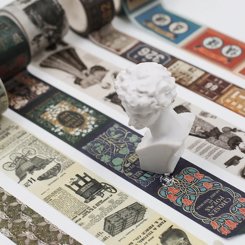 

Vintage creative doorplate court dance jungle secret advertisement Egypt Washi Tape DIY Planner Diary Scrapbooking Masking Tape