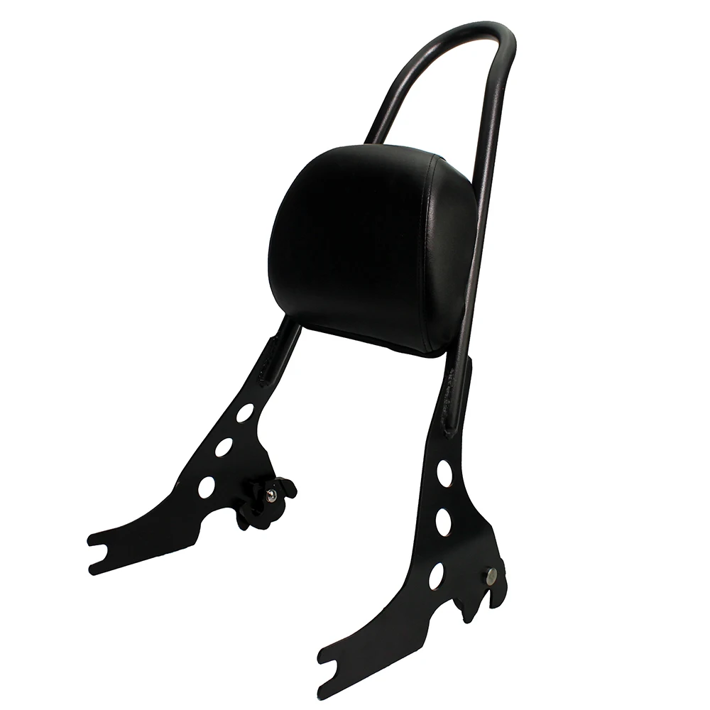 Черная багажная стойка для мотоцикла задняя пассажирская спинка Sissy Bar подушка