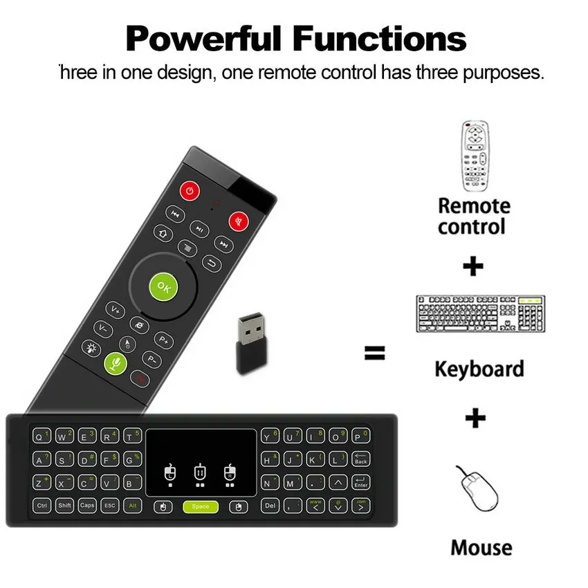 TK60 2,4G беспроводная мышь с клавиатурой Сенсорная панель Голосовая 21 IR обучение для Android Smart tv Box PC PK MX3 T6 H18 пульт дистанционного управления