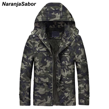 

NaranjaSabor Autumn Winter Men's Military Jackets Camouflage Thick Men Casual Outerwear Windbreakers Army Tactical Clothing N441