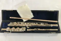 17 отверстий флейта открытый ~ флейта тело в стерлингового серебра голова французская кнопка