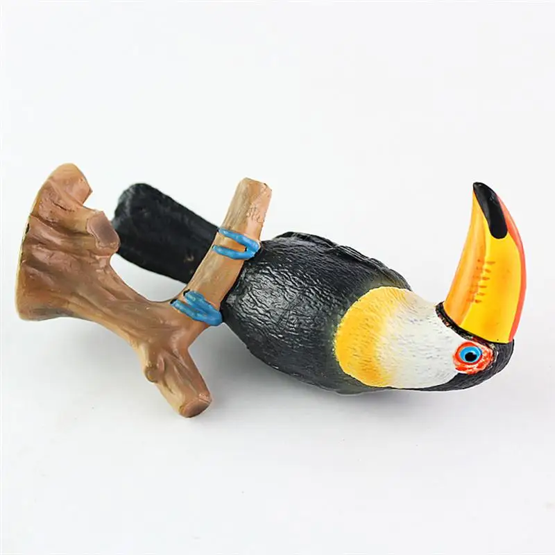 Имитация фигурки Toucan модель игрушек креативные настольные украшения коллекция