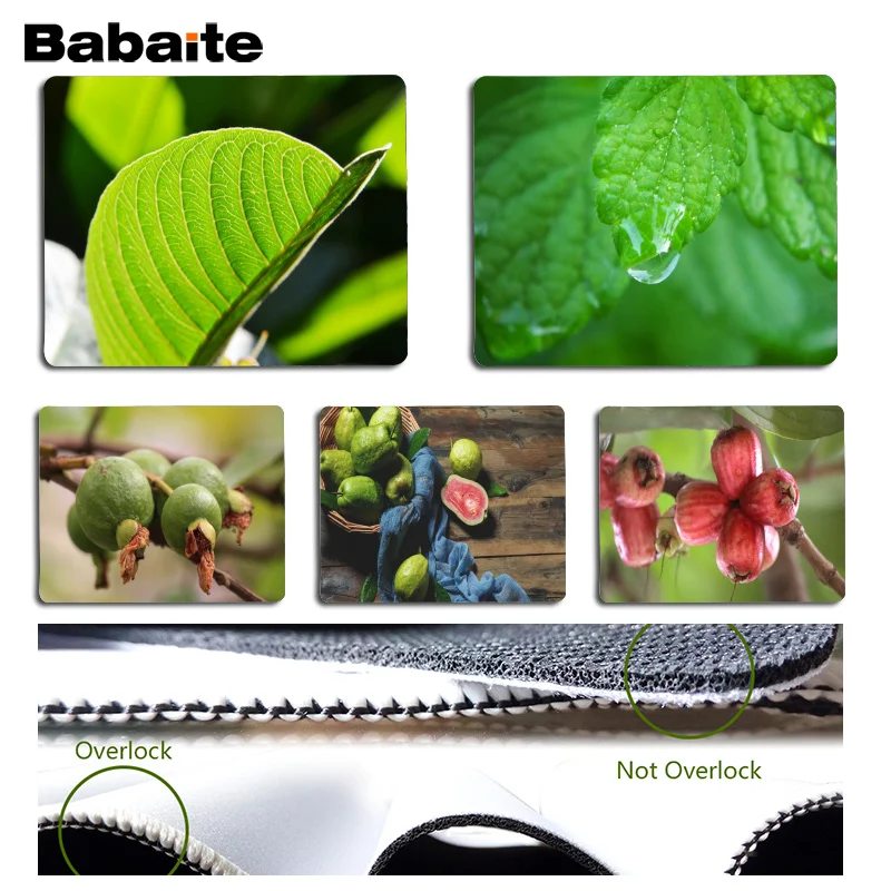 

Babaite New Arrivals Guava Leaves gamer play mats Mousepad Size for 180x220x2mm and 250x290x2mm Small Mousepad
