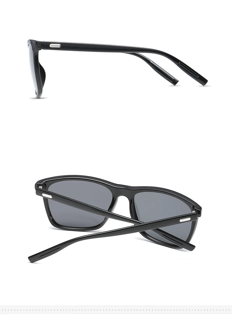 New polarized men's sunglasses UV400 coated glasses square elastic frame ladies sunglasses fashion brand driving sunglasses (16)