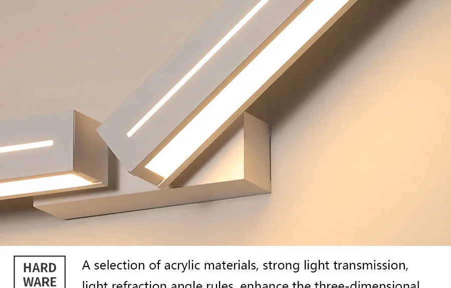 Постмодерн минималистский прямоугольный светодиодный настенный светильник Гостиная ТВ фон fitolamp прикроватная тумбочка для спальни