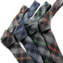 Классический Шотландский полосатый энергичный Свадебный галстук