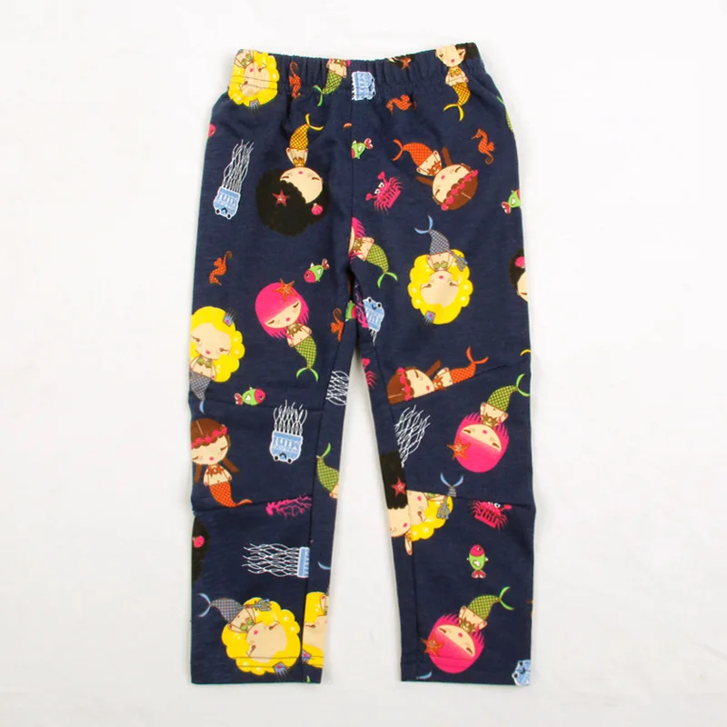 Autumn Arrival Baby Kids Girls Cartoon Pattern Casual Pants
