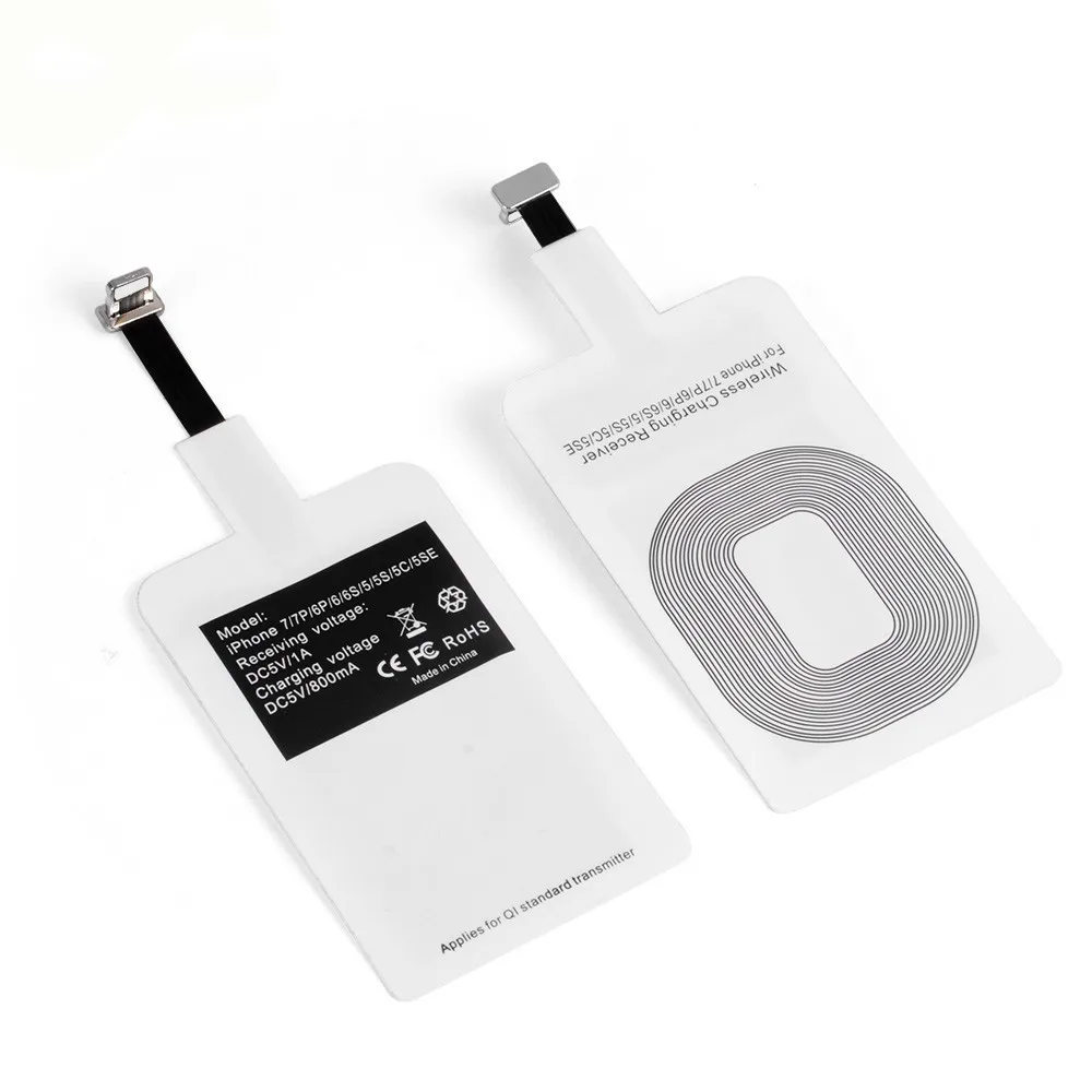 

Universal Qi Wireless Charger Receiver For iPhone 5 5S 7 6S 6 Plus Pad Android Micro USB Type C Smart Charging Receptor
